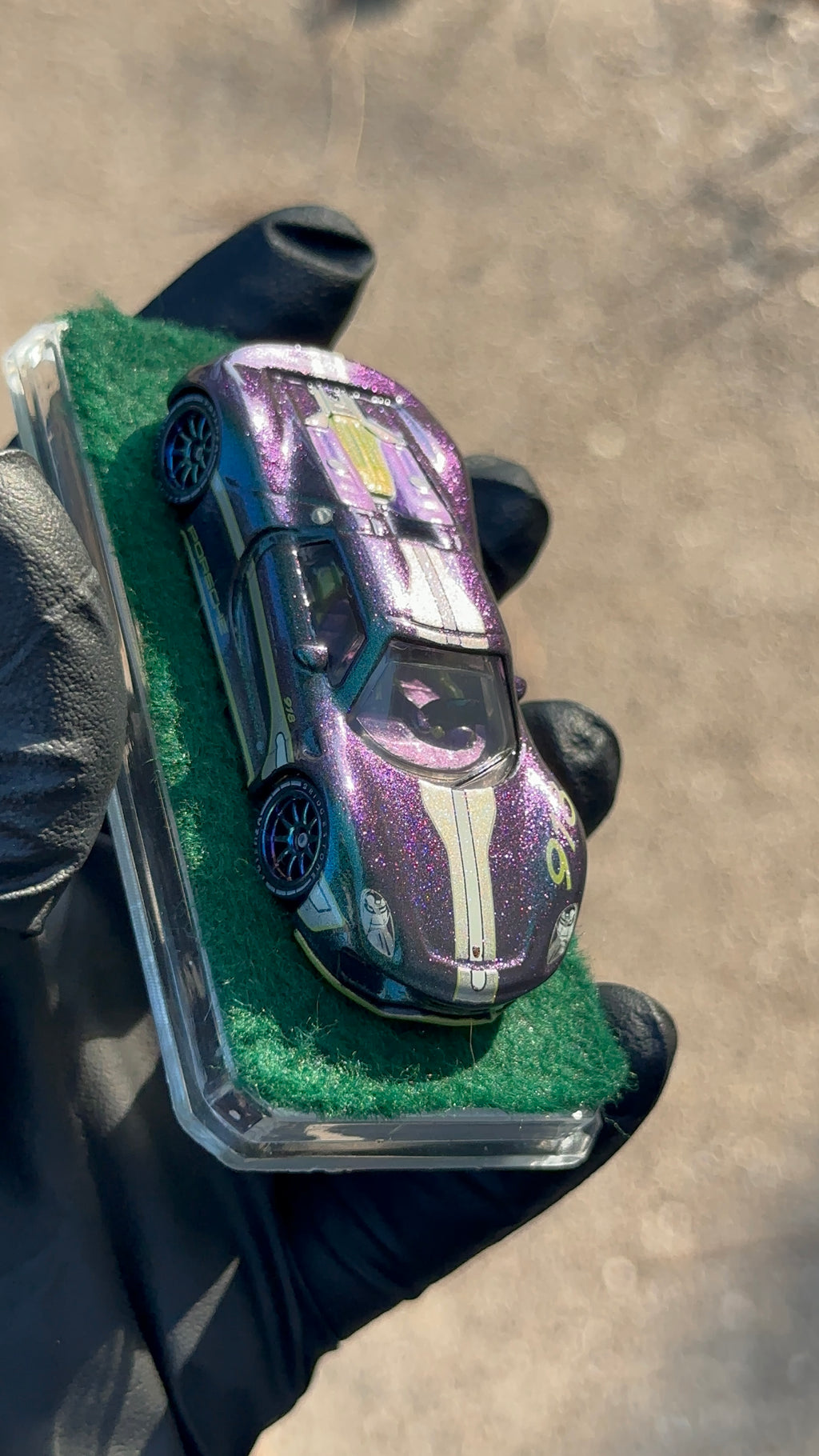 Custom 1/64 Matchbox 2015 Porsche 918 Spyder Diecast — Hand-Painted by 24K Bandit