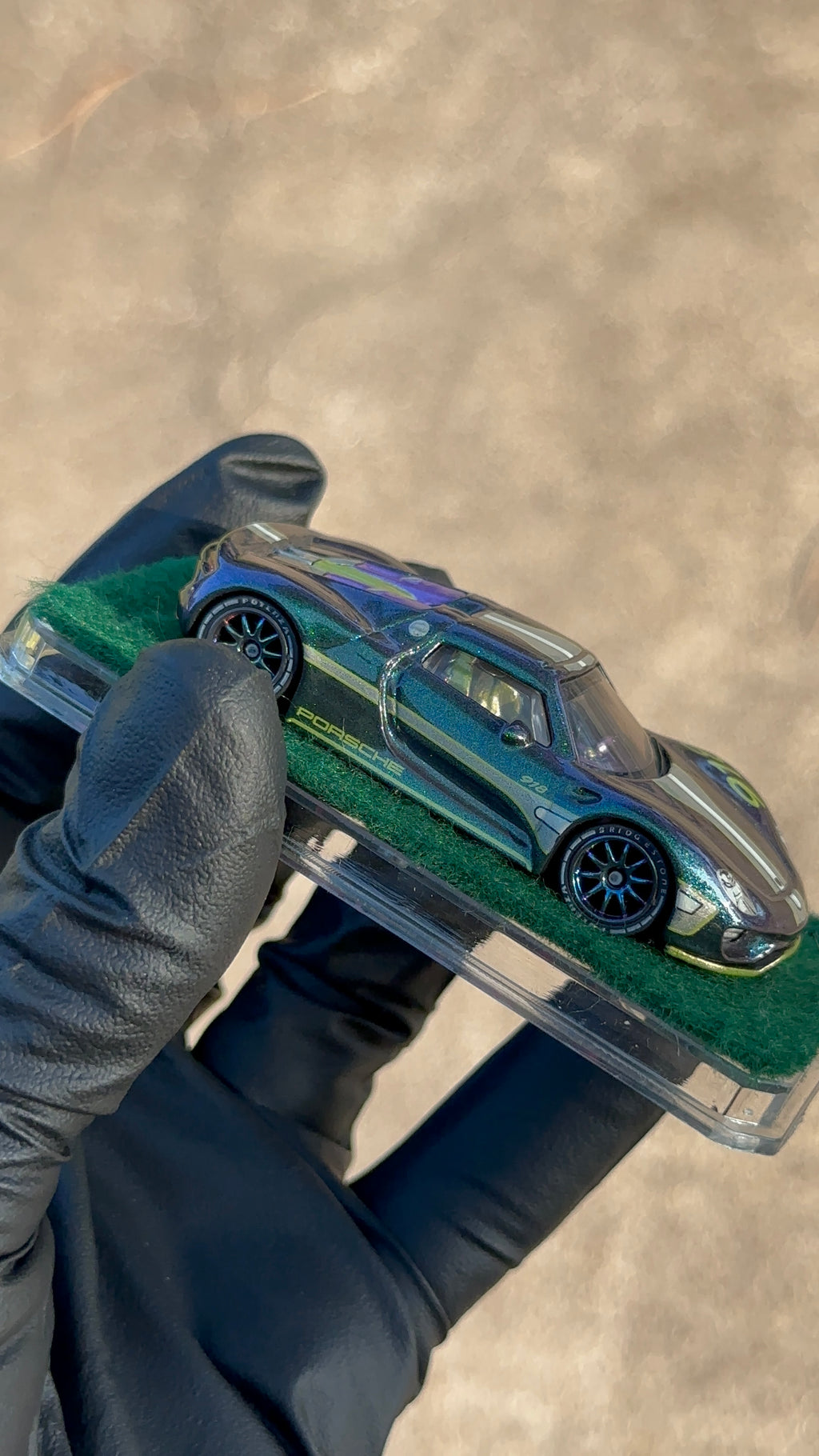 Custom 1/64 Matchbox 2015 Porsche 918 Spyder Diecast — Hand-Painted by 24K Bandit