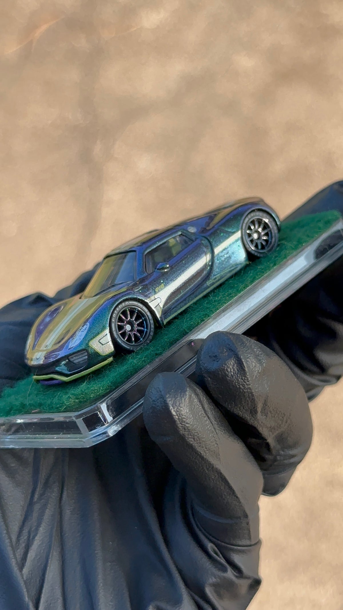 Custom 1/64 Matchbox 2015 Porsche 918 Spyder Diecast — Hand-Painted by 24K Bandit