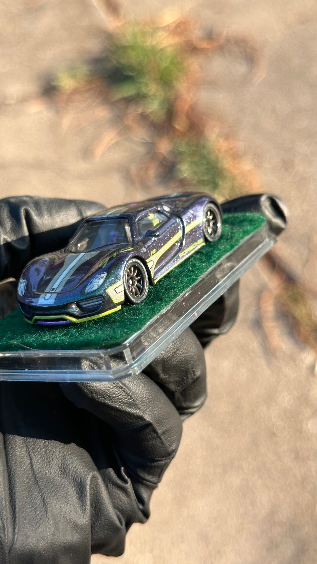 Custom 1/64 Matchbox 2015 Porsche 918 Spyder Diecast — Hand-Painted by 24K Bandit