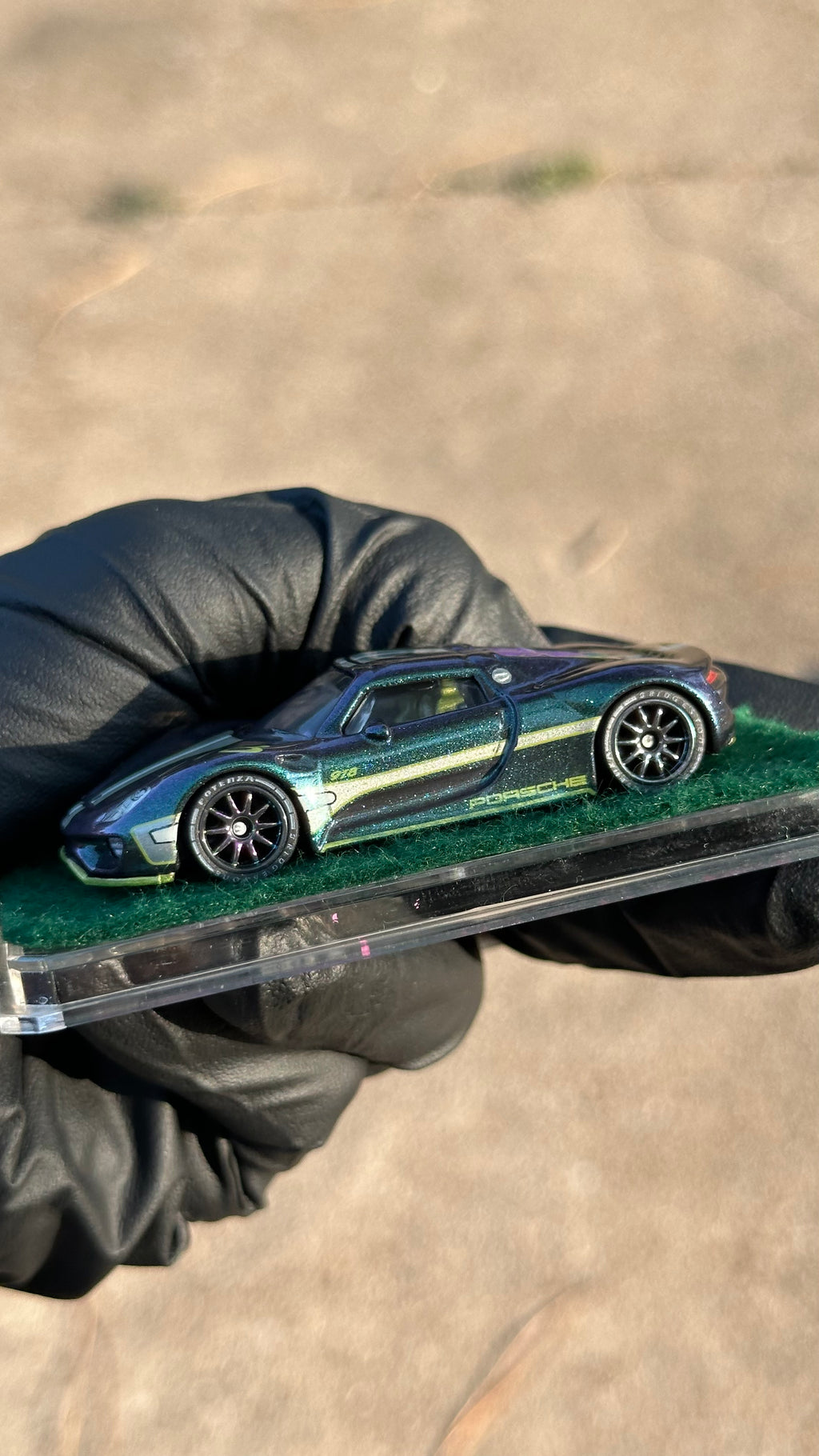 Custom 1/64 Matchbox 2015 Porsche 918 Spyder Diecast — Hand-Painted by 24K Bandit