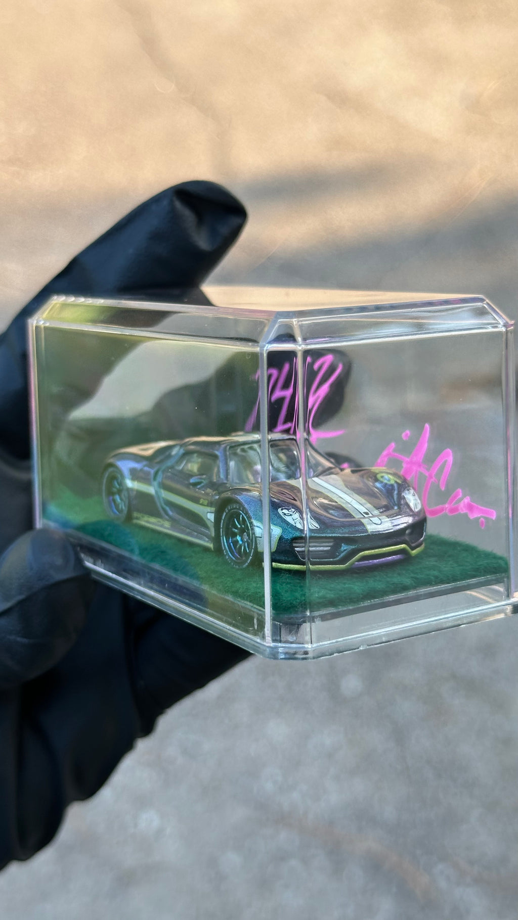 Custom 1/64 Matchbox 2015 Porsche 918 Spyder Diecast — Hand-Painted by 24K Bandit