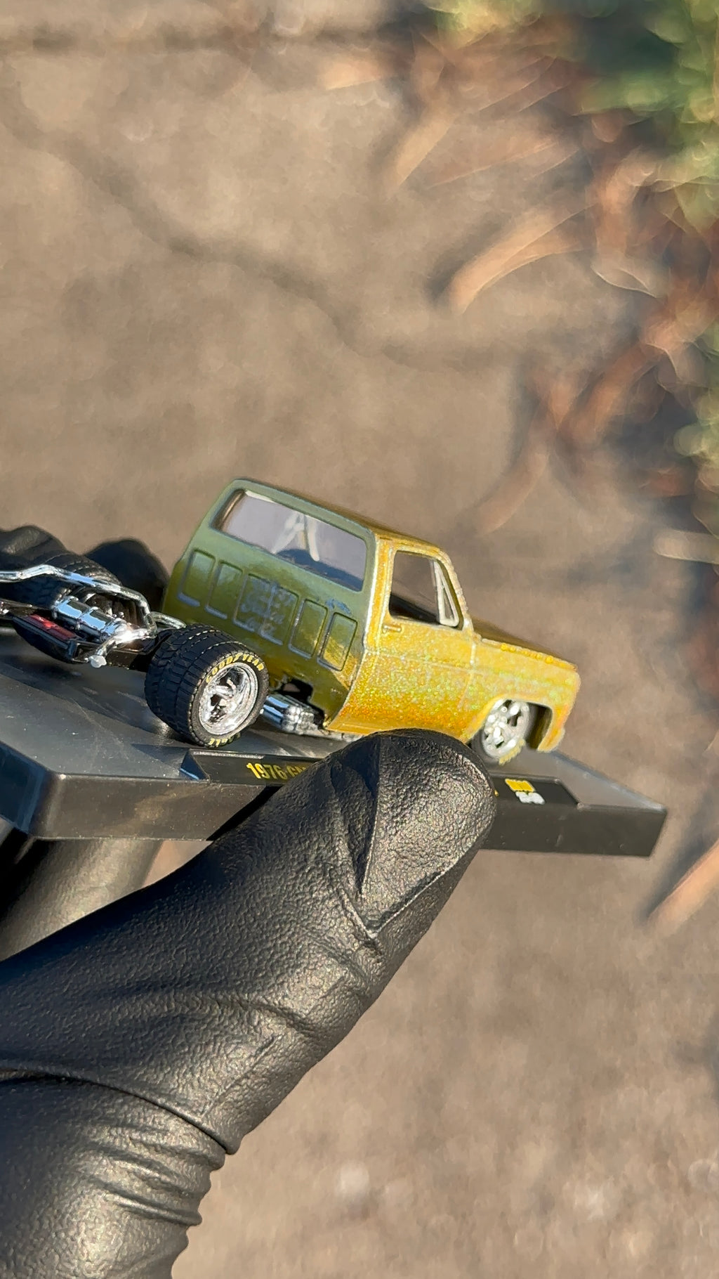Custom 1/64 M2 Machines 1976 GMC Sierra Grande 15 Diecast — Hand-Painted