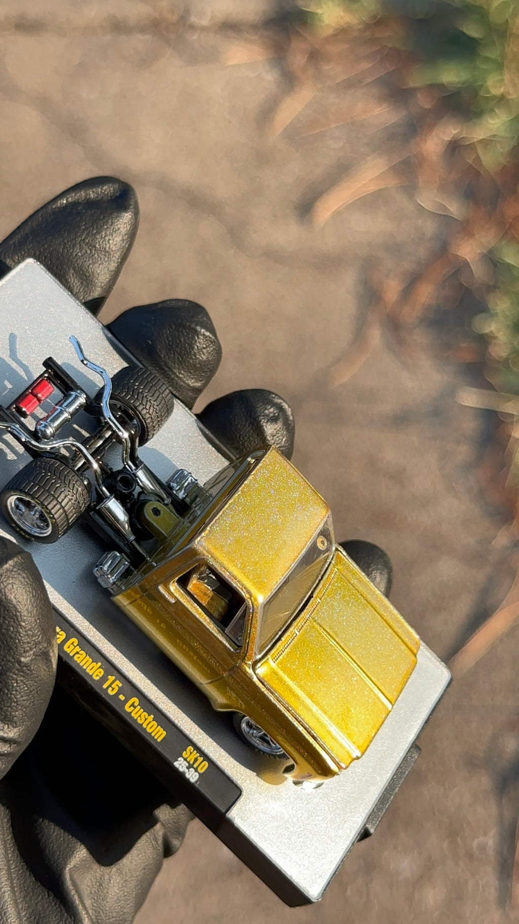 Custom 1/64 M2 Machines 1976 GMC Sierra Grande 15 Diecast — Hand-Painted