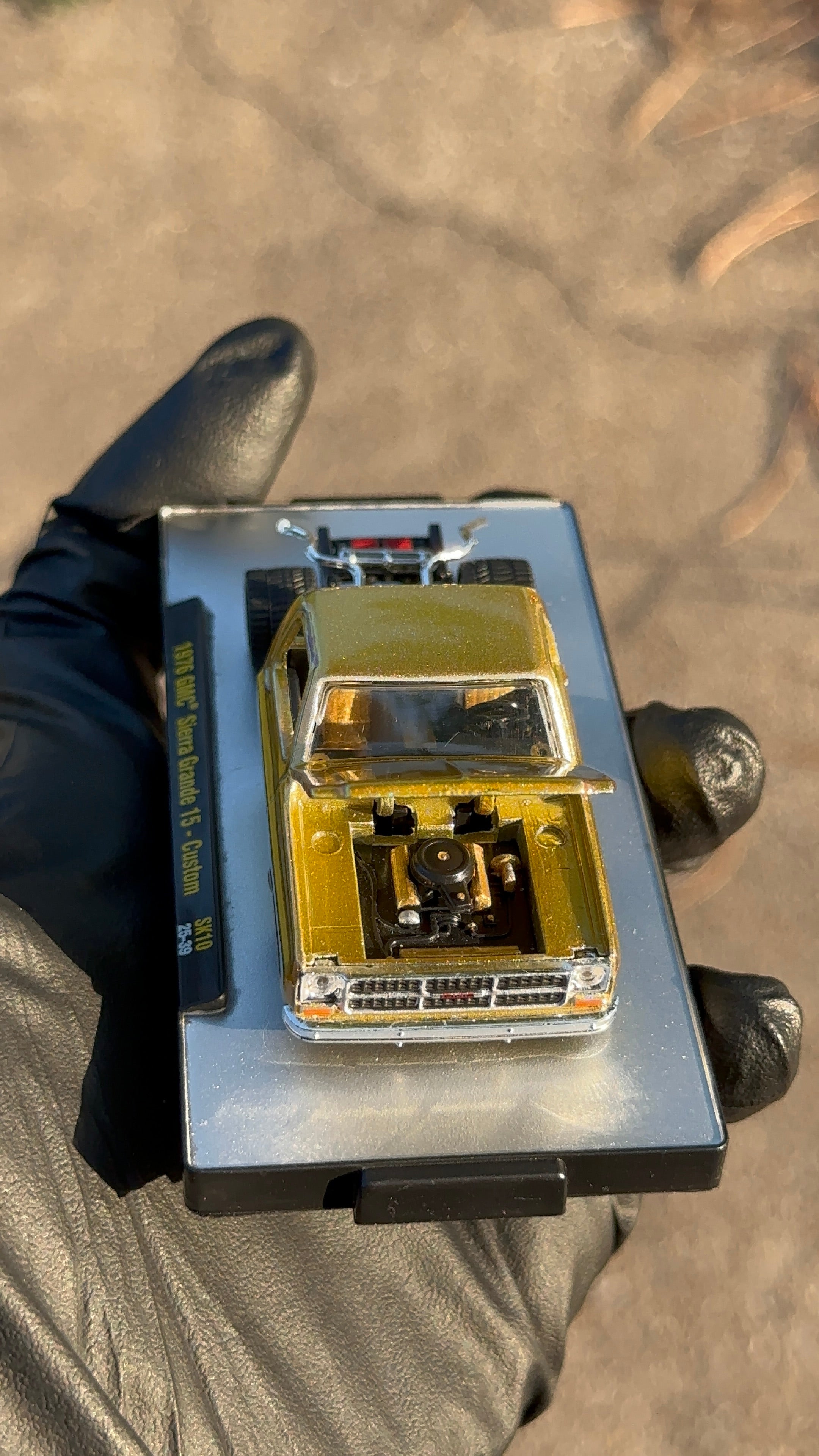 Custom 1/64 M2 Machines 1976 GMC Sierra Grande 15 Diecast — Hand-Painted
