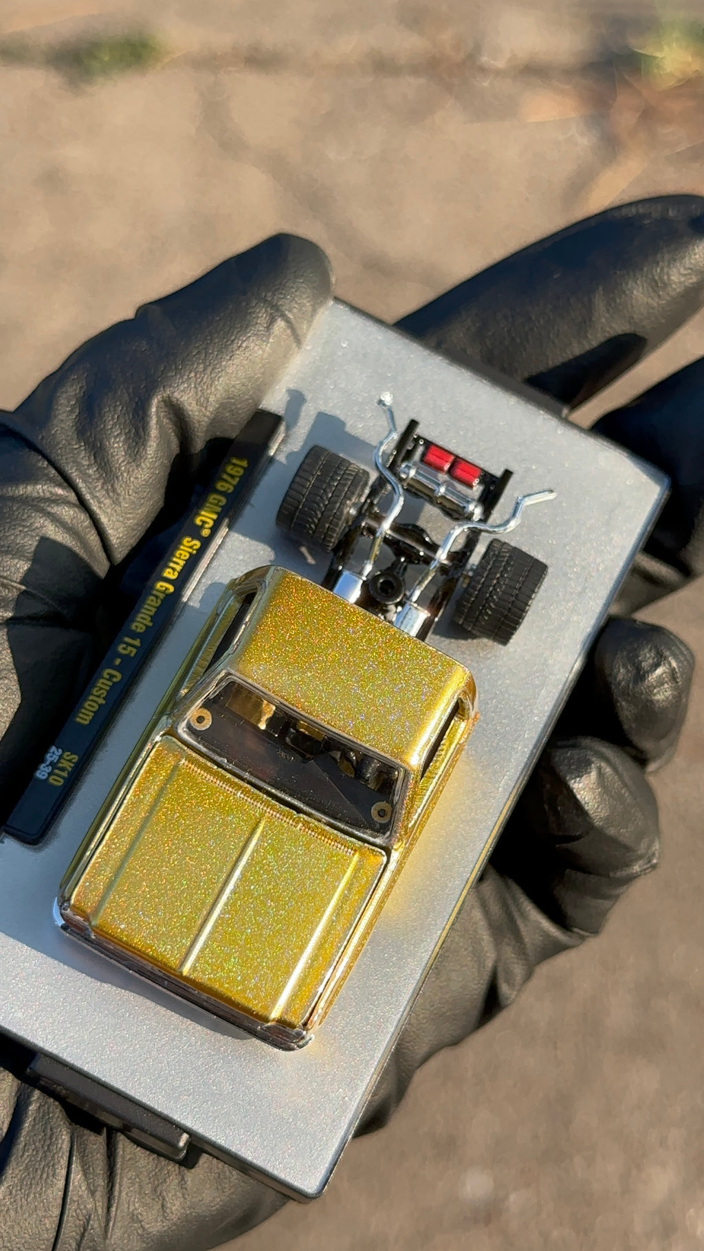 Custom 1/64 M2 Machines 1976 GMC Sierra Grande 15 Diecast — Hand-Painted