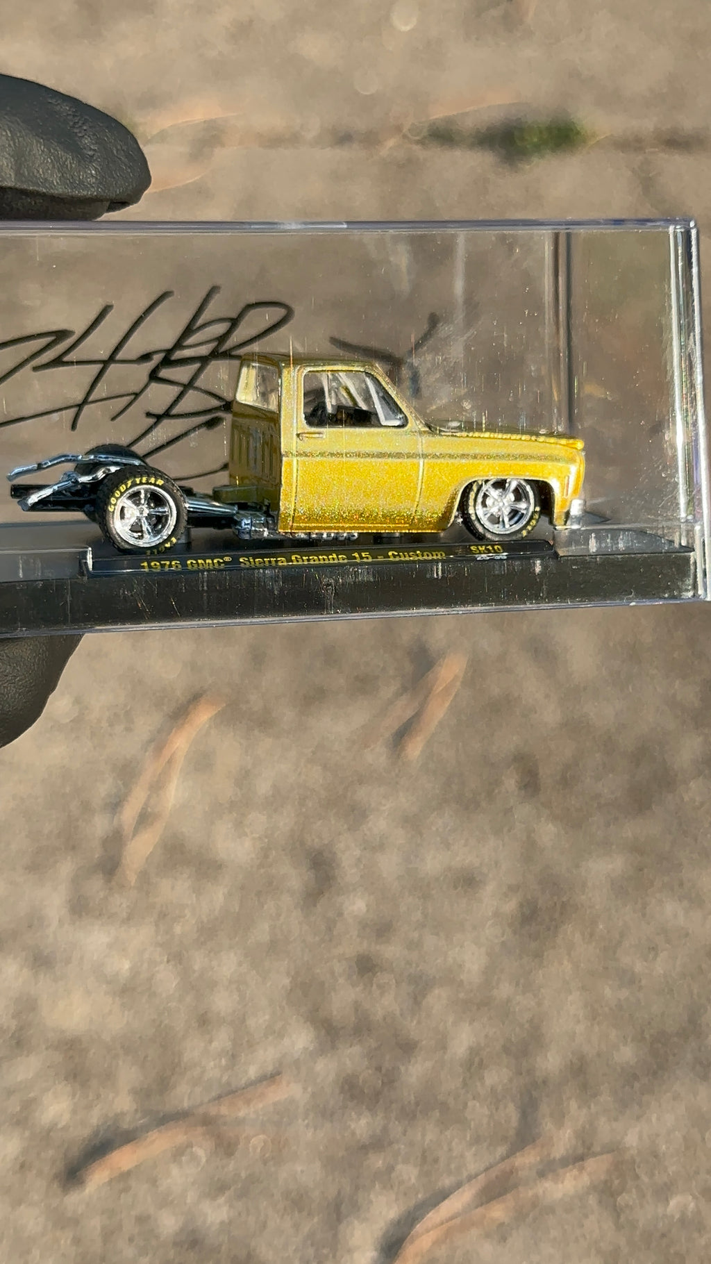 Custom 1/64 M2 Machines 1976 GMC Sierra Grande 15 Diecast — Hand-Painted
