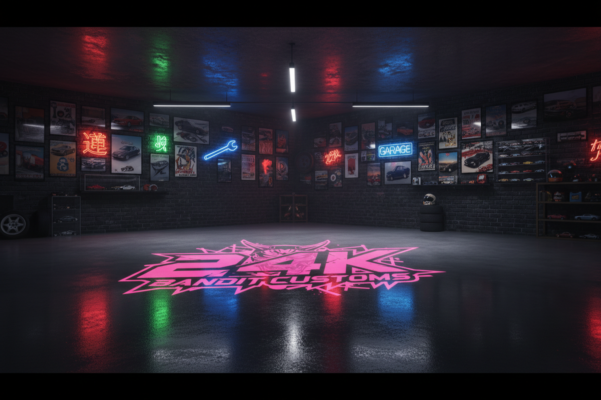 Garage Background - With Logo
